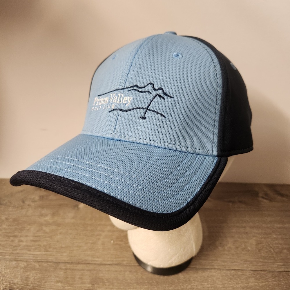 Primm Valley Golf Club Pukka A-Flex L/XL Flex Fitted Blue Baseball Cap Hat Vegas